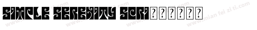 Simple Serenity Scri字体转换